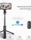 Wireless Bluetooth Selfie Stick With Shutter Remote